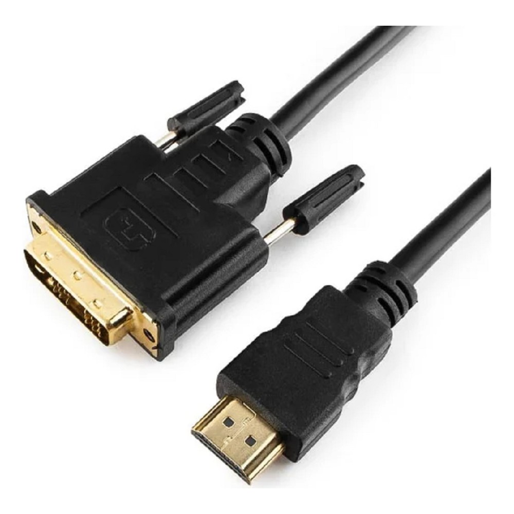 Кабель HDMI-DVI Cablexpert CC-HDMI-DVI-10, 19M/19M, single link, медь, позол.разъемы, экран, 3.0м, черный, пакет