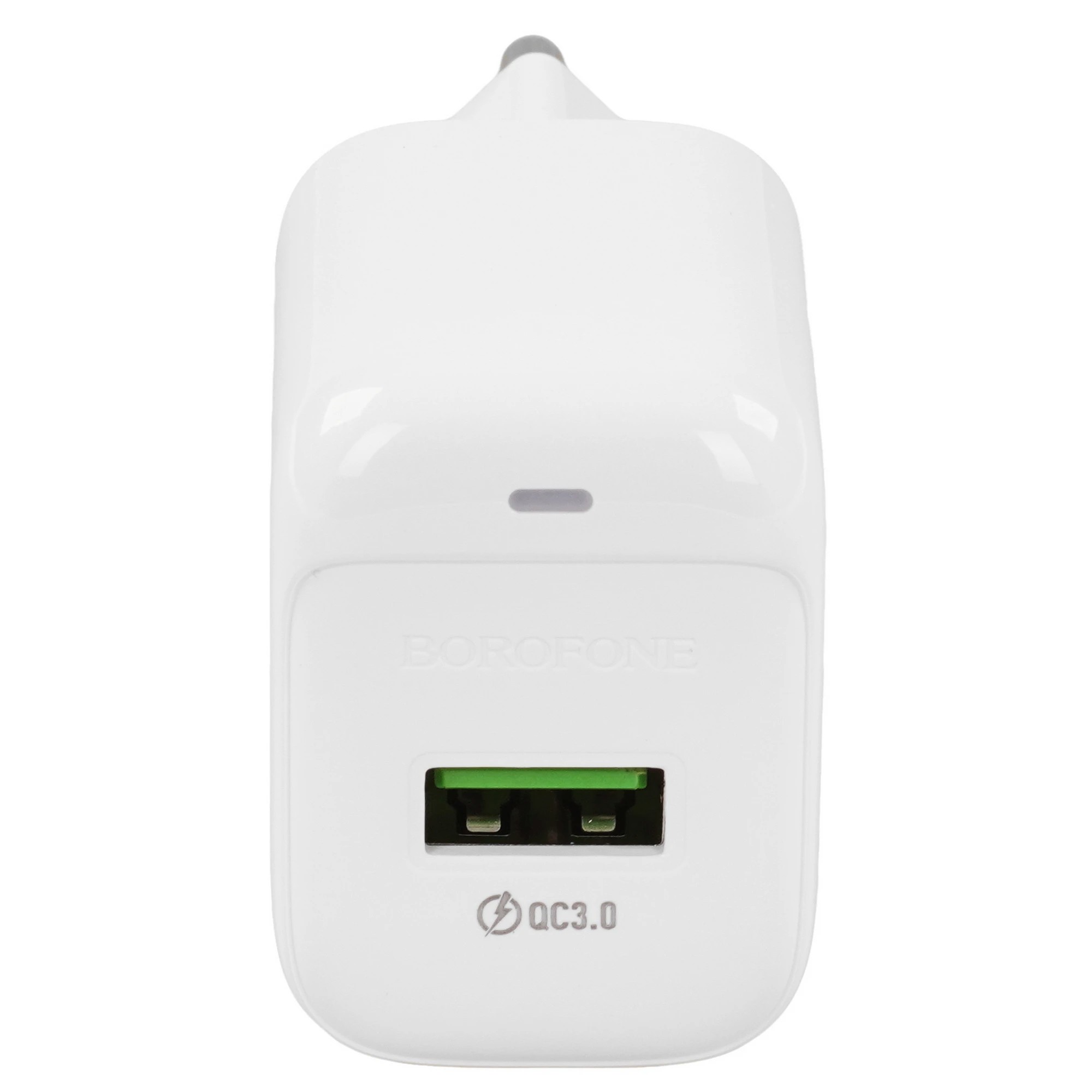 BOROFONE BAS42A/ Сетевое ЗУ + Кабель Type-C 1m/ QC 3.0/ 1 USB/ Выход: 18W/ White No Name арт. B-13802