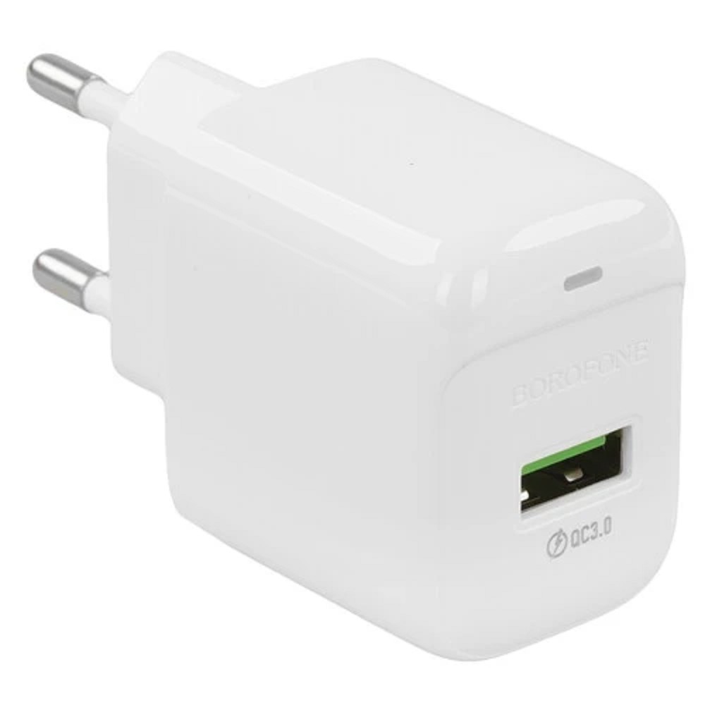 BOROFONE BAS42A/ Сетевое ЗУ/ QC 3.0/ 1 USB/ Выход: 18W/ White No Name арт. B-13789