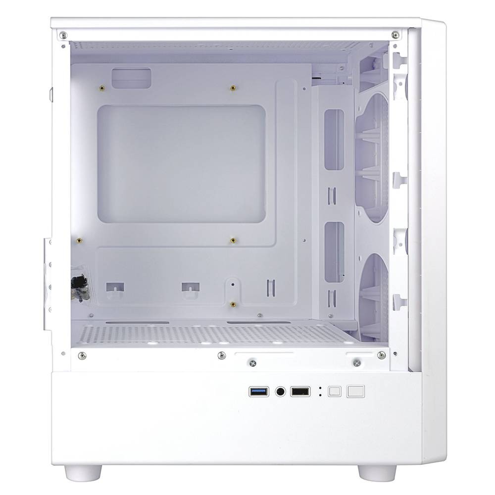 Корпус Ginzzu CL413 mATX передняя панель Решетка белый