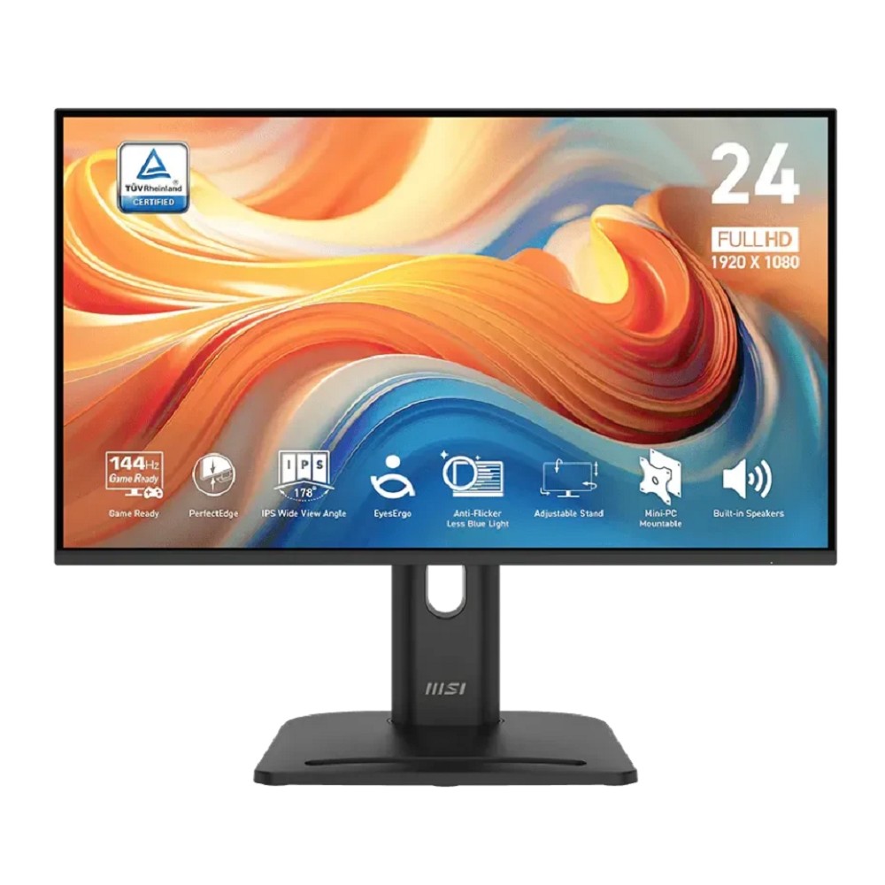 MSI PRO 23.8" MP245PG E14 черный {IPS 1920x1080 144Hz 300cd D-Sub HDMI DP M/M HAS Pivot In} [9S6-3PE39M-014] MicroStar