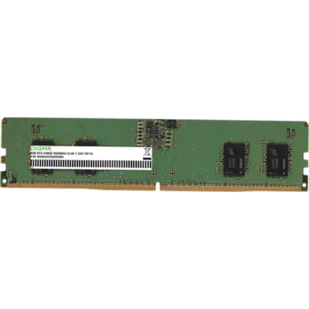 Память DDR5 8GB 5600MHz Digma DGMAD55600008S RTL PC5-44800 CL46 DIMM UDIMM 288-pin 1.1В single rank Ret