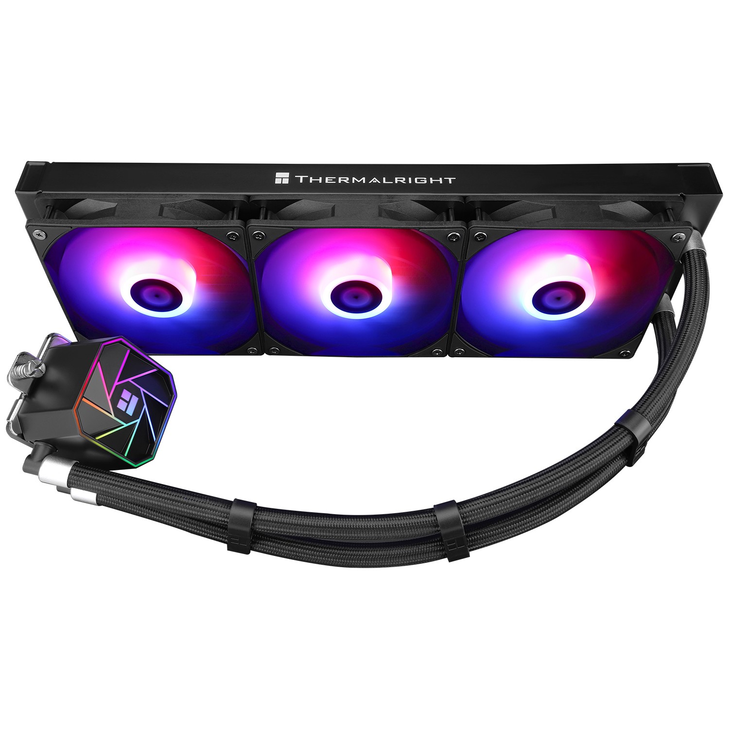 Thermalright Система водяного охлаждения Aqua Elite 360 V3 / Black / 3x120mm ARGB PWM Fans / TRAE360V3B