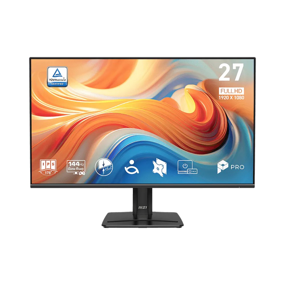 MSI PRO 27" MP271 E14A {IPS 1920x1080 144Hz 4ms 178x178 300cd D-Sub HDMI DisplayPort AudioOut IntPWR VESA Black} MicroStar арт. 9S6-3PE9CM-010
