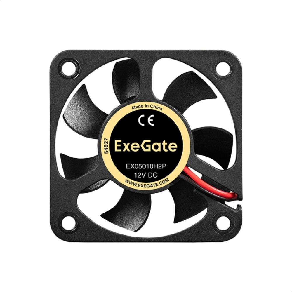 Exegate EX299852RUS Вентилятор 12В DC ExeGate EX05010H2P (50x50x10 мм, Hydraulic bearing (гидродинамический), 2pin, 5000RPM, 27dBA) ОЕМ