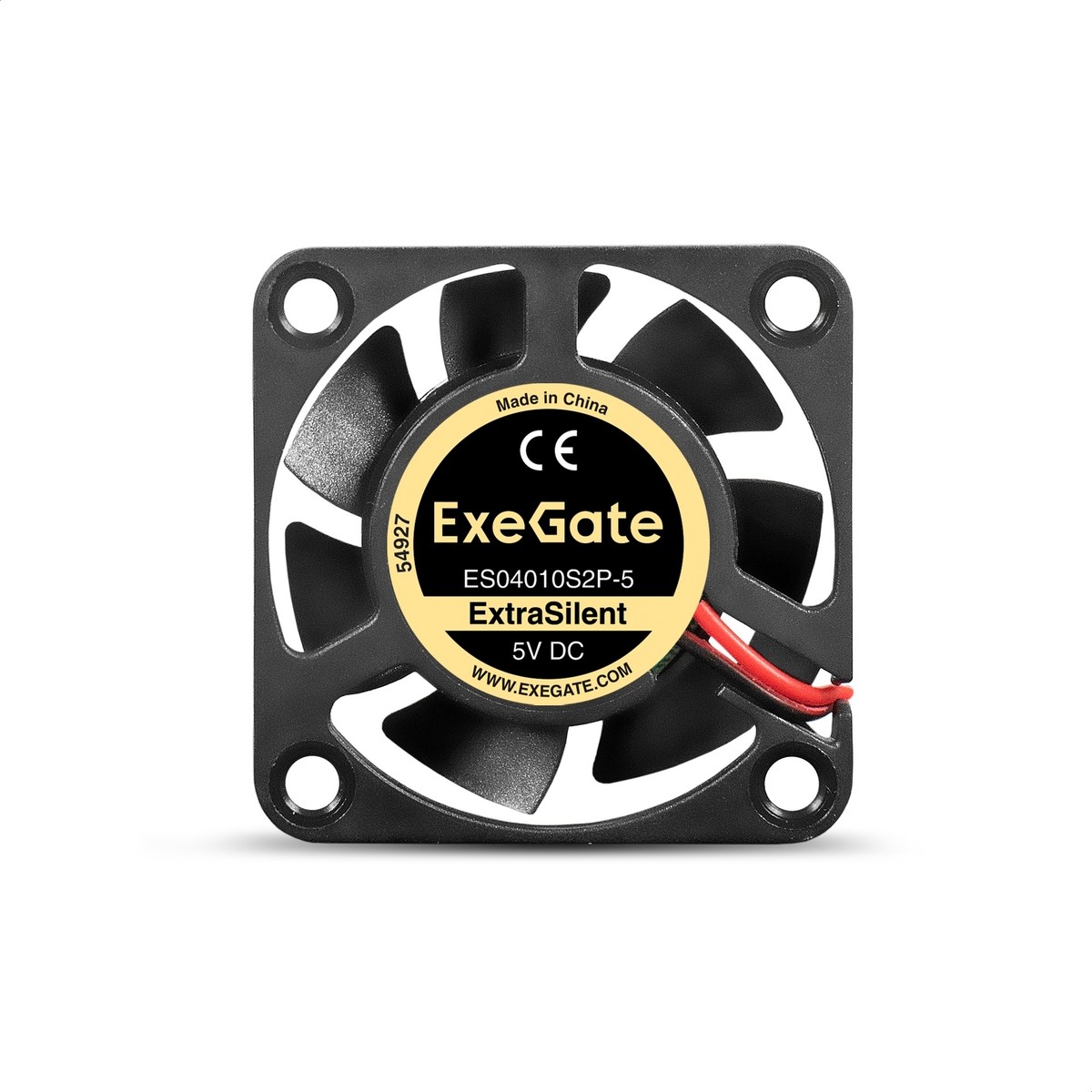 Exegate EX299915RUS Вентилятор 5В DC ExeGate ExtraSilent ES04010S2P-5 (40x40x10 мм, Sleeve bearing (подшипник скольжения), 2pin, 4500RPM, 22dBA)