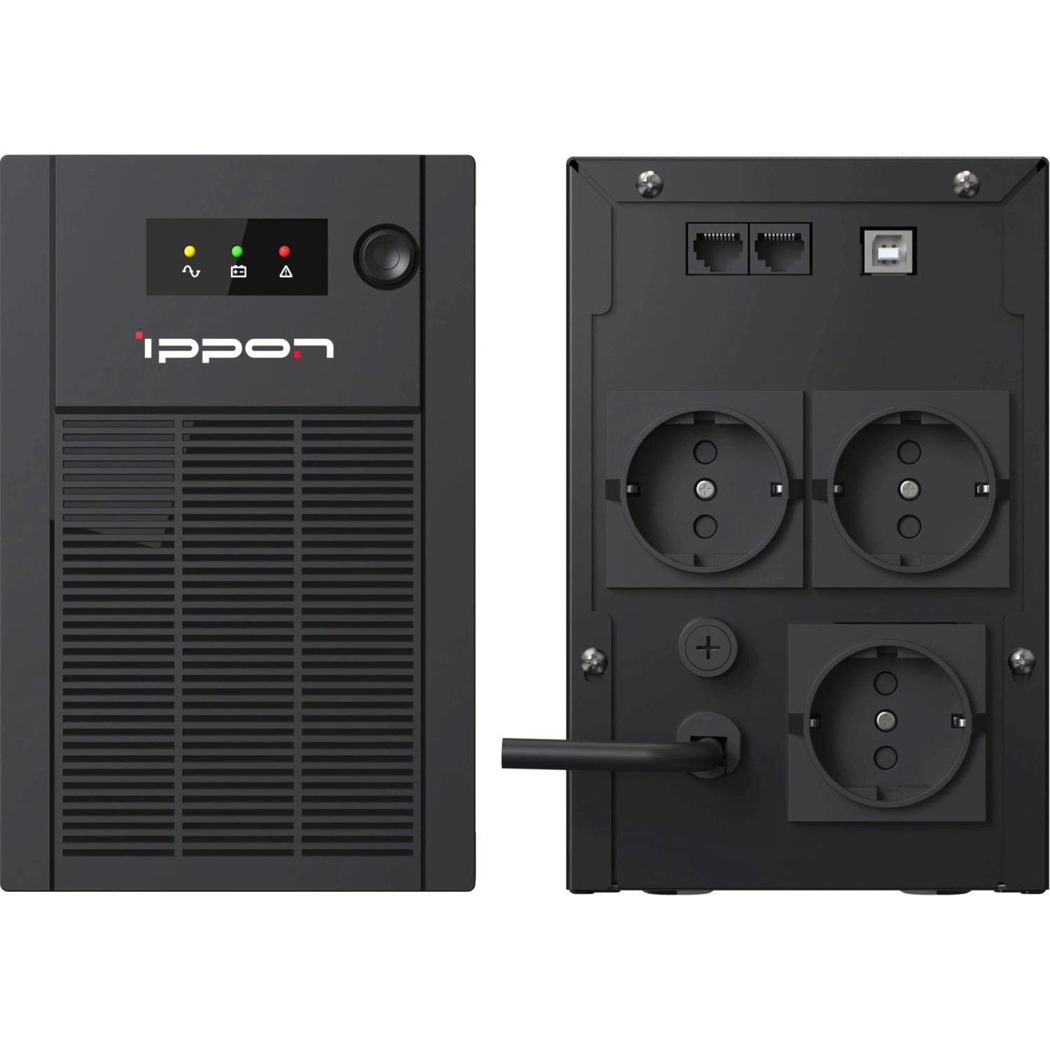 Источник бесперебойного питания Ippon Back Basic 1050S New Euro 600Вт 1050ВА черный арт. 2095136