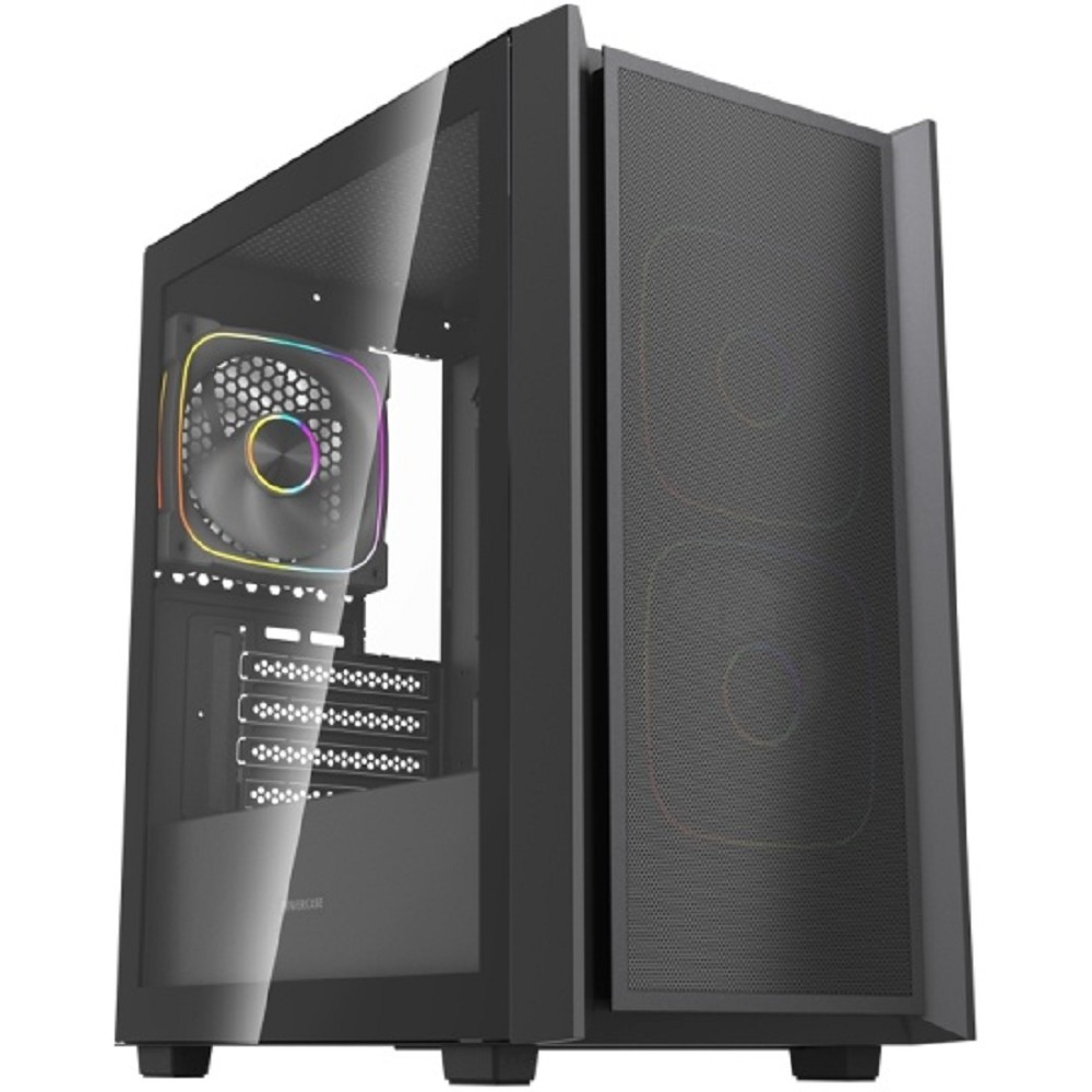 Powercase Корпус Mistral SM03 ARGB, Tempered Glass, 3x120mm ARGB PWM fans, чёрный, mATX (CMMSM03B-A3)