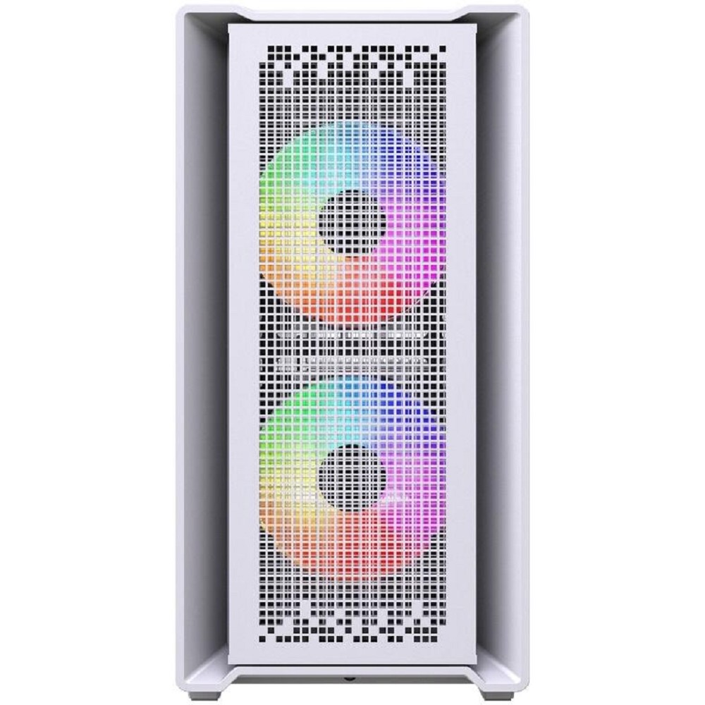Powercase Корпус Mistral SM04 ARGB, Tempered Glass, Front Nylon Filter, 3x120mm ARGB PWM fans, белый, mATX (CMMSM04W-A3)