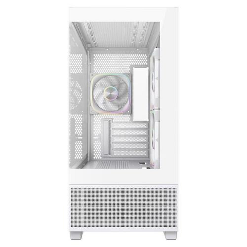 Powercase Корпус Vision Micro S4W, Tempered Glass, Type-C, 3x 120mm ARGB PWM Fan, ARGB+PWM HUB, белый, mATX (CVMMSHW-A3)