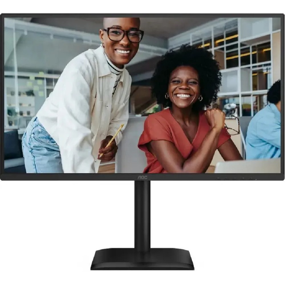 27" AOC 1920x1080, WLED, 16:9, IPS, 300 cd, 1500:1, 20M:1, 4ms, 178°/178°, VGA, HDMI, DP, USB hub: USB3.2x4, USB3.2-B, 120Hz, Speak, Tilt, Height, Swivel, Pivot, Internal,  VESA, Black, 3y
