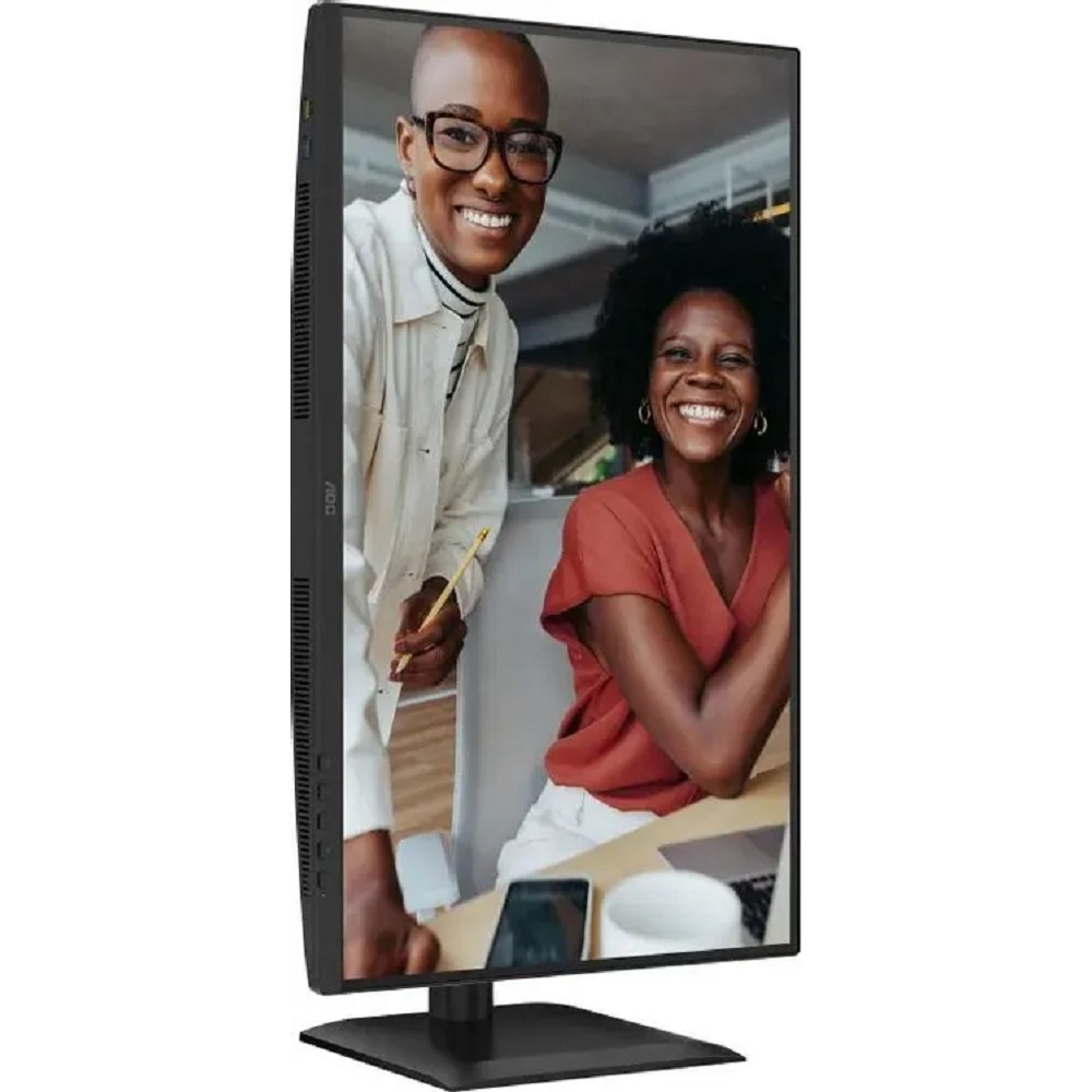 27" AOC 1920x1080, WLED, 16:9, IPS, 300 cd, 1500:1, 20M:1, 4ms, 178°/178°, VGA, HDMI, DP, USB hub: USB3.2x4, USB3.2-B, 120Hz, Speak, Tilt, Height, Swivel, Pivot, Internal, VESA, Black, 3y арт. 27E4U