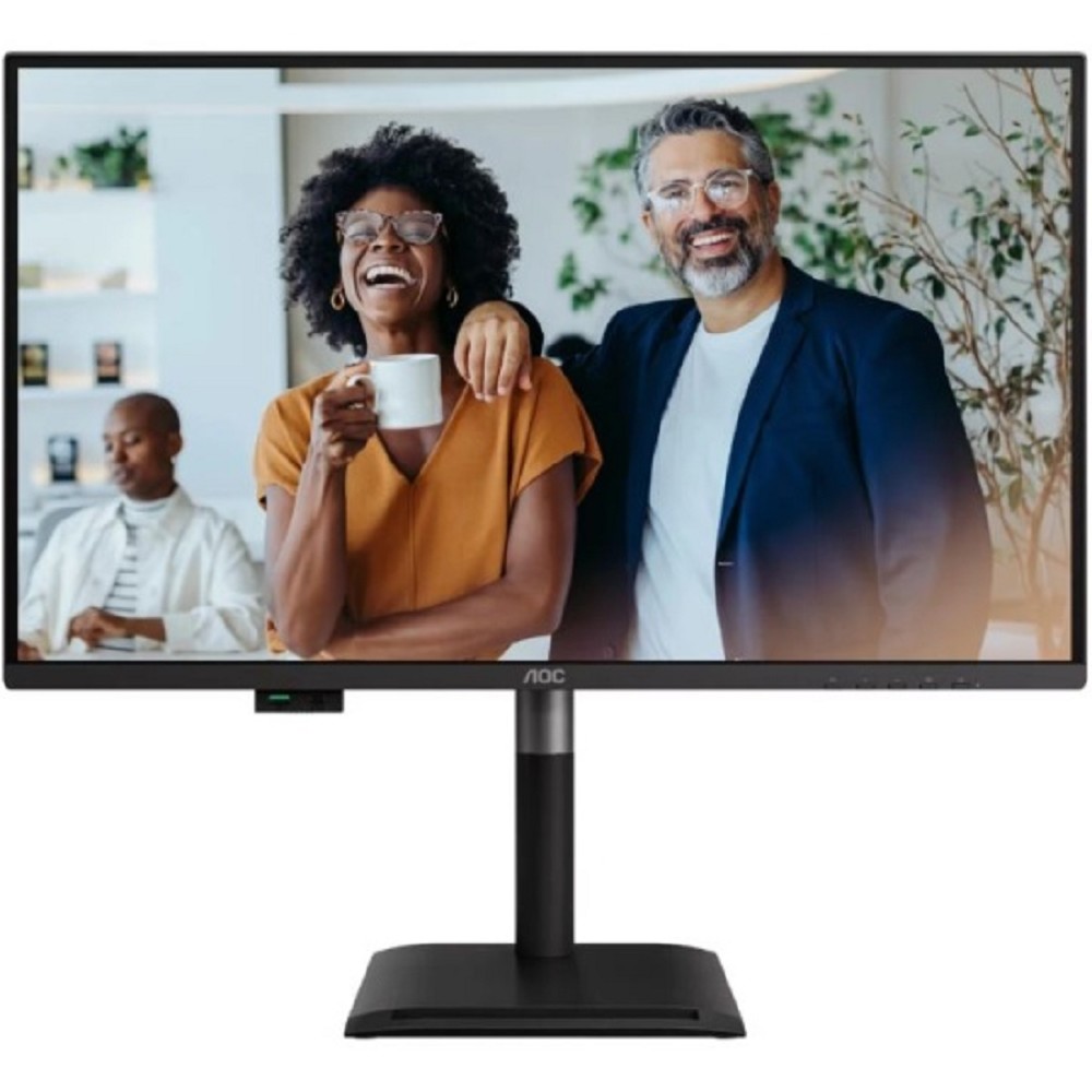 27" AOC 2560x1440 WLED 16:9 IPS 350cd, 1500:1, 50M:1, 4ms, 178°/178°, HDMI, DP, USB hub: 4*USB3.2, 3*USB-C, RJ45, 120Hz, Speakers, Tilt, Height, Swivel, Pivot, VESA, Black, 3y арт. Q27P4CV