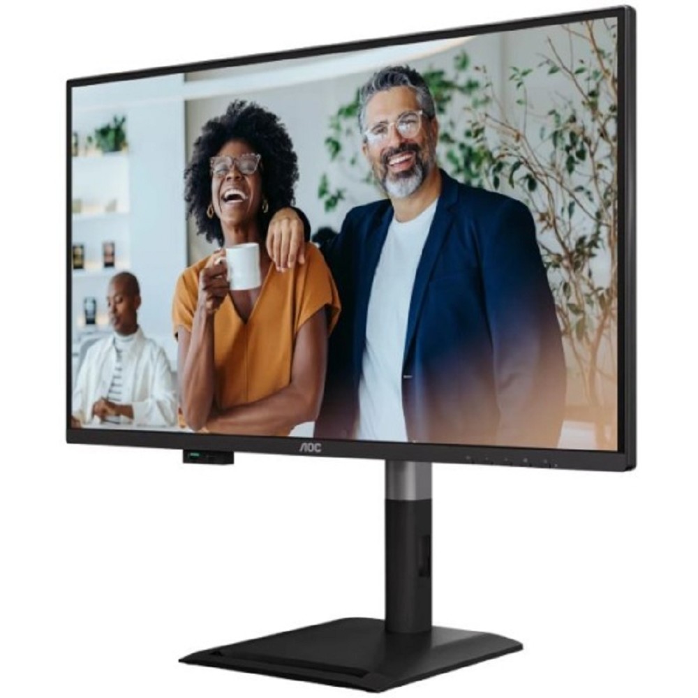27" AOC 2560x1440 WLED 16:9 IPS 350cd, 1500:1, 50M:1, 4ms, 178°/178°, HDMI, DP, USB hub: 4*USB3.2, 3*USB-C, RJ45, 120Hz, Speakers, Tilt, Height, Swivel, Pivot, VESA, Black, 3y арт. Q27P4CV