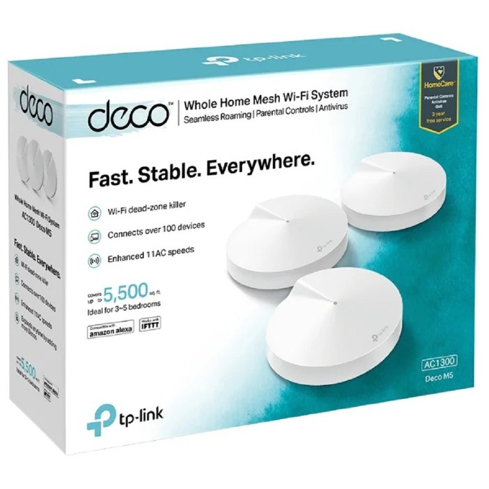 Mesh Wi-Fi система TP-Link Deco M5 (3-pack) арт. Deco M5(3-pack)_DP