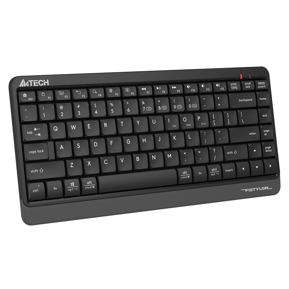 Повреждение упаковки Клавиатура A4Tech Fstyler FBK11 черный/серый USB беспроводная BT/Radio slim [1595334] арт. FBK11 GREY_DP