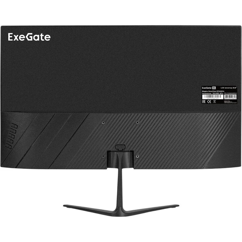LCD ExeGate 23.8" EP2400CA черный {IPS 1920x1080 100Hz 5ms 16:9 250cd 1000:1 178/178 D-Sub HDMI AudioOut встроенный БП FreeSync Flicker-free VESA} [EX300350RUS]