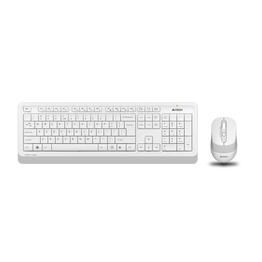 Повреждение упаковки Клавиатура и мышь Wireless A4Tech FG1010 WHITE бело-серая, USB [1147575] арт. FG1010 WHITE_DP