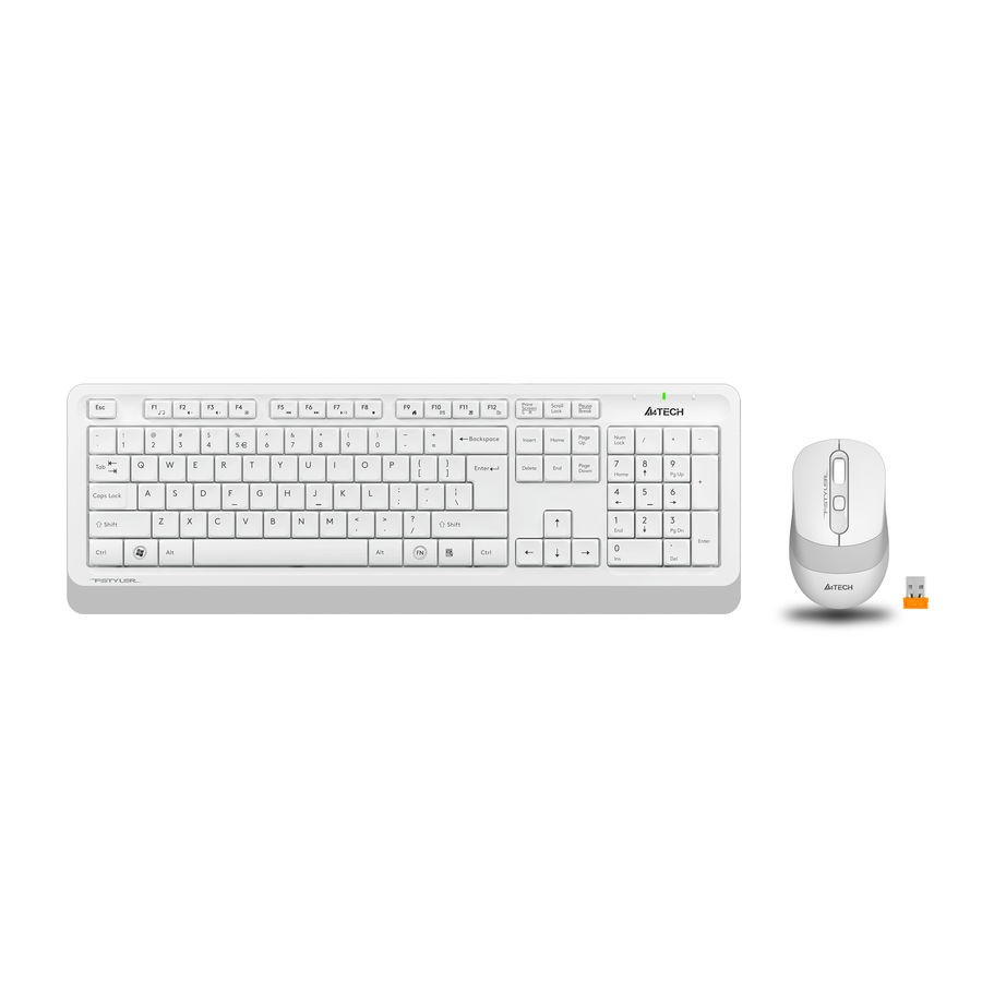 Повреждение упаковки Клавиатура и мышь Wireless A4Tech FG1010 WHITE бело-серая, USB [1147575] арт. FG1010 WHITE_DP