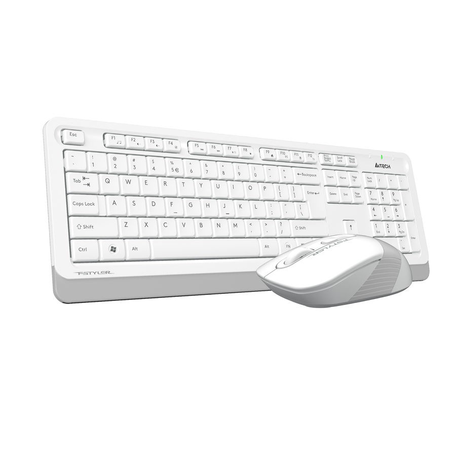 Повреждение упаковки Клавиатура и мышь Wireless A4Tech FG1010 WHITE бело-серая, USB [1147575] арт. FG1010 WHITE_DP