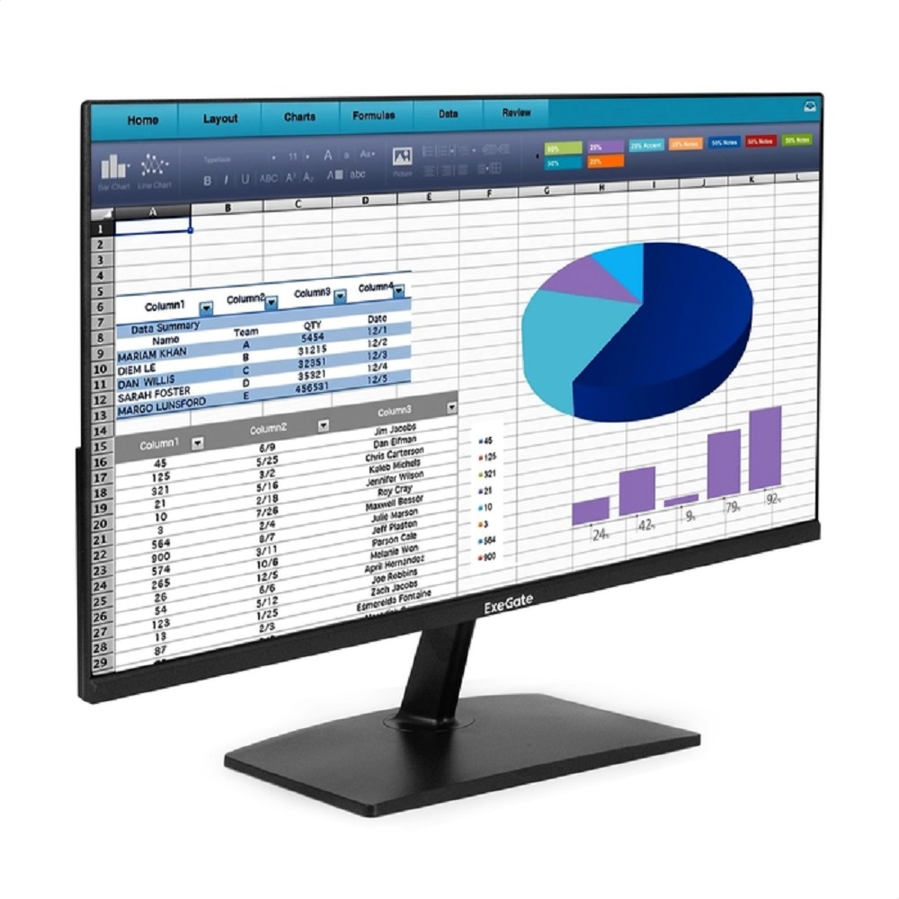 LCD ExeGate 23.8" EZ2400A {IPS 1920x1080 100Hz 5ms 16:9 250cd 1500:1 178/178 D-Sub HDMI DisplayPort audio-out VESA}[EX300420RUS]