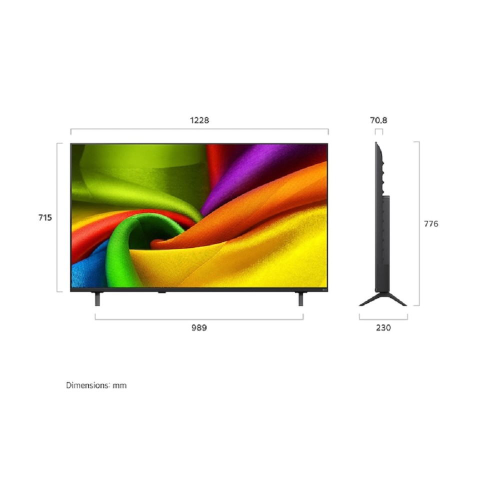 LG 55" 55NU900B6LA.ARUG черный 4K Ultra HD 60Hz DVB-T DVB-T2 DVB-C DVB-S DVB-S2 USB WiFi Smart TV