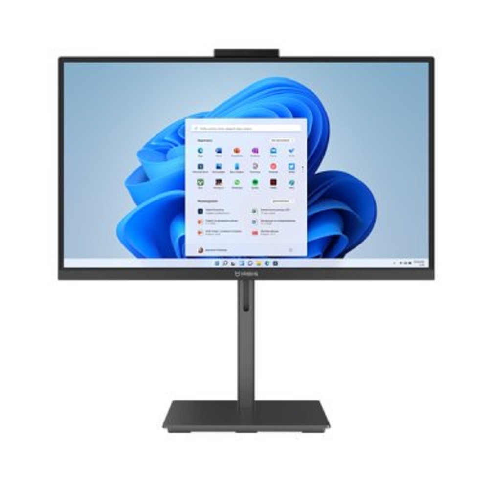 IRBIS GroovyAIO 24; 23.8" (I5-1250P;1920x1080; IPS; 16GB (2*8) DDR4/512GB NVME SSD, wifi6 AX101, microSD, type C full function, RJ45, WebCam 5MP(magnetic), HAS; EU 19V 3.42A, wired k+m, Win11Pro, Кит арт. G.24i5M2165WHC.100