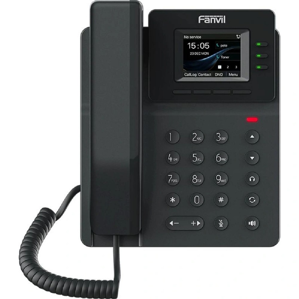 Fanvil V60G(Замена X303G), 4 SIP-акк., 2,4", 320x240 Цвет. Экран, POE, БП в комп., 2x1 Gbps