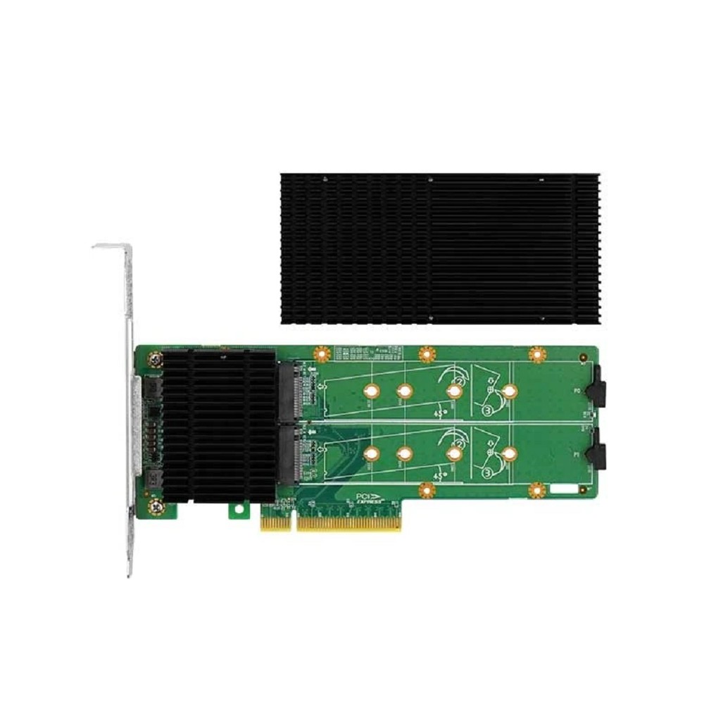 LR-Link PCIe 3.0 x8 adapter with dual M.2 NVMe slots and hardware RAID 0/1 support. арт. LRSV9310-2IR