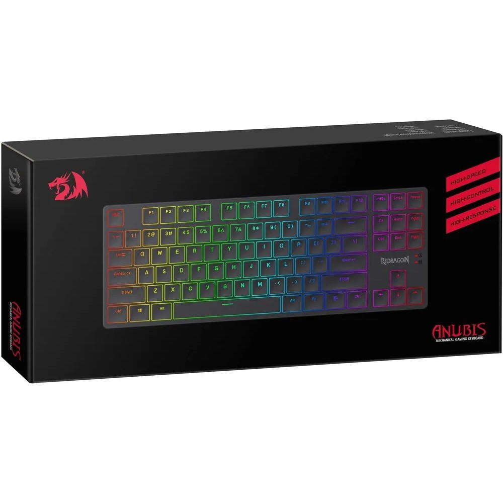 Повреждение упаковки Механическая клавиатура Anubis RGB,тонкая,тихая,87клавиш,б.п. Redragon Defender арт. 70505_DP