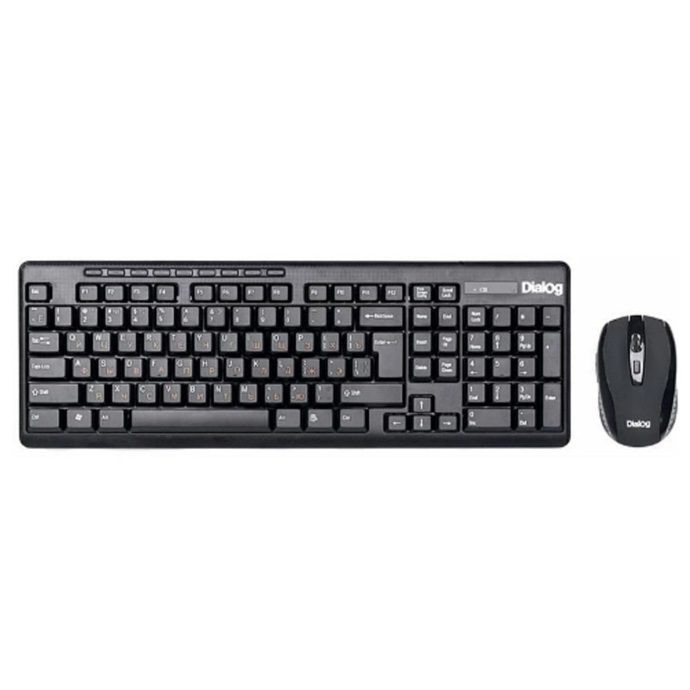 Повреждение упаковки Dialog Клавиатура + мышка KMROP-4020U Pointer RF 2.4G - USB {Беспроводной набор , радиоклавиатура + опт. радиомышь 6D} арт. KMROP-4020U_DP