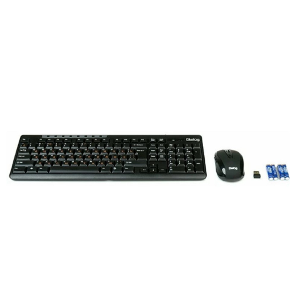 Повреждение упаковки Dialog Клавиатура + мышка KMROP-4020U Pointer RF 2.4G - USB {Беспроводной набор , радиоклавиатура + опт. радиомышь 6D} арт. KMROP-4020U_DP
