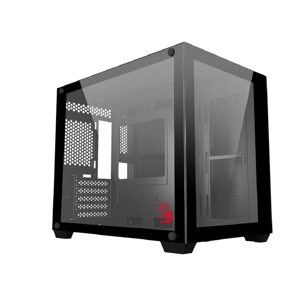 Корпус Bloody BD-CC108 черный без БП mATX 9x120mm 2xUSB3.0 audio bott PSU A4Tech арт. BD-CC108-BK