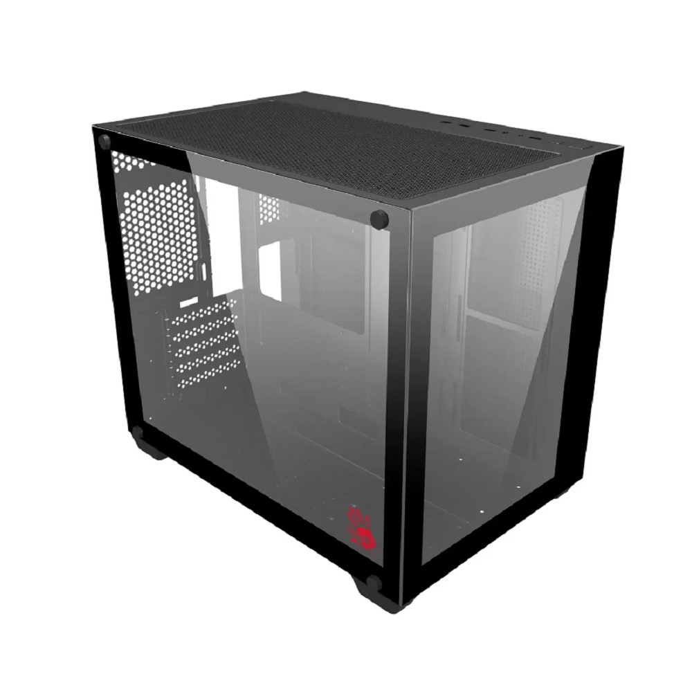 Корпус Bloody BD-CC108 черный без БП mATX 9x120mm 2xUSB3.0 audio bott PSU A4Tech арт. BD-CC108-BK