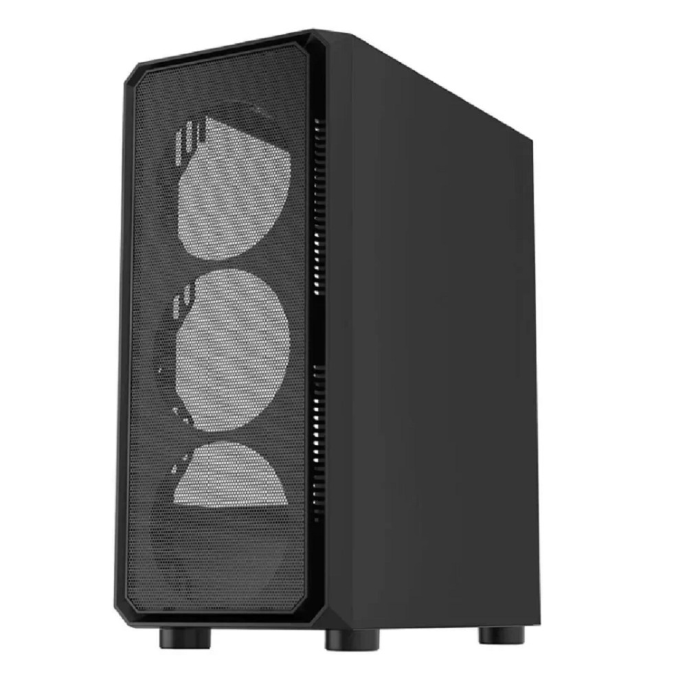 Корпус Bloody CC-126 черный без БП ATX 8x120mm 2xUSB2.0 1xUSB3.0 audio bott PSU A4Tech арт. CC-126-BK