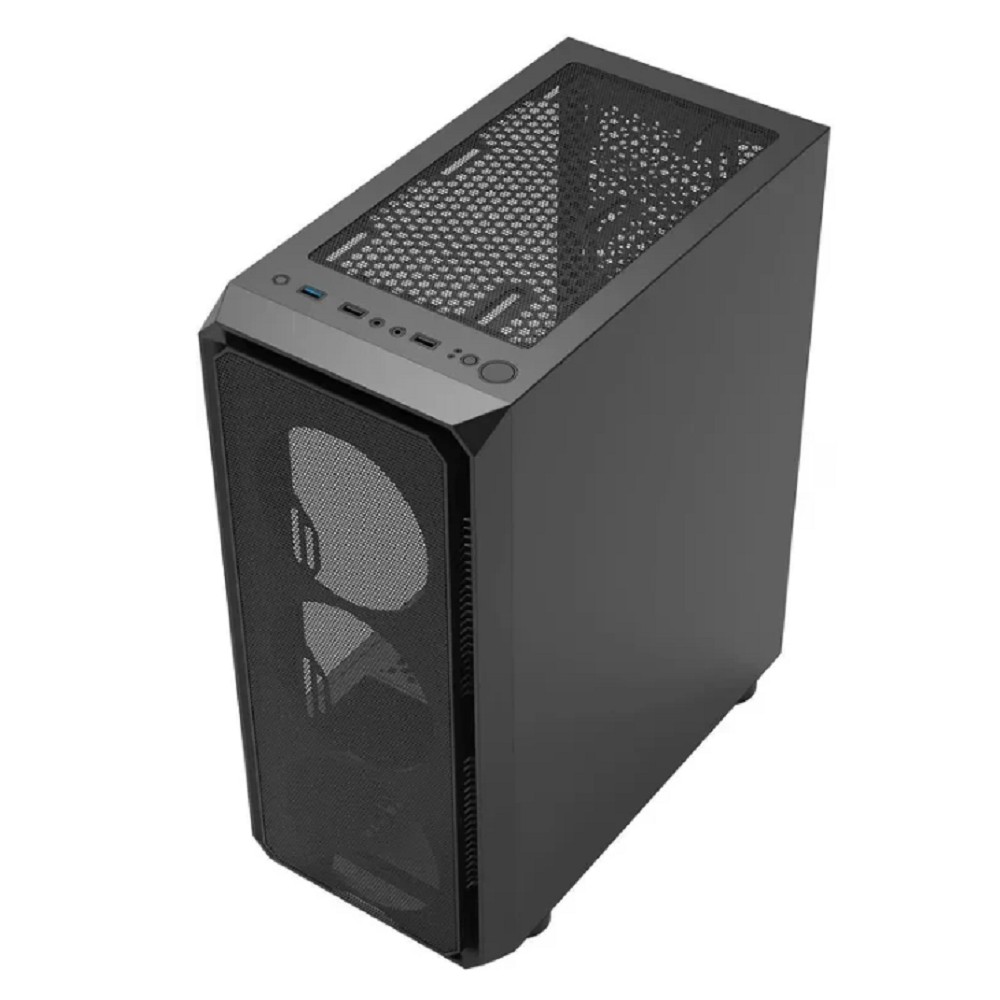 Корпус Bloody CC-126 черный без БП ATX 8x120mm 2xUSB2.0 1xUSB3.0 audio bott PSU A4Tech арт. CC-126-BK