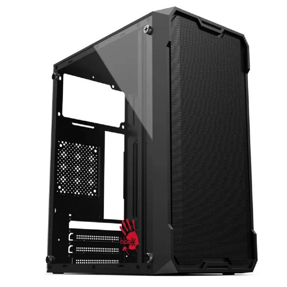 Корпус Bloody CC-129 черный без БП mATX 1x80mm 2x120mm 1xUSB2.0 1xUSB3.0 audio A4Tech арт. CC-129-BK