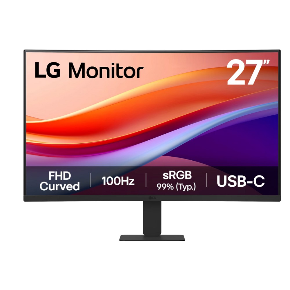 27 LG 27U421A-B, VA, 1920x1080, 5ms, 250cd, 100Hz, HDMI+USB-C, Curved 1500R, black, Ex