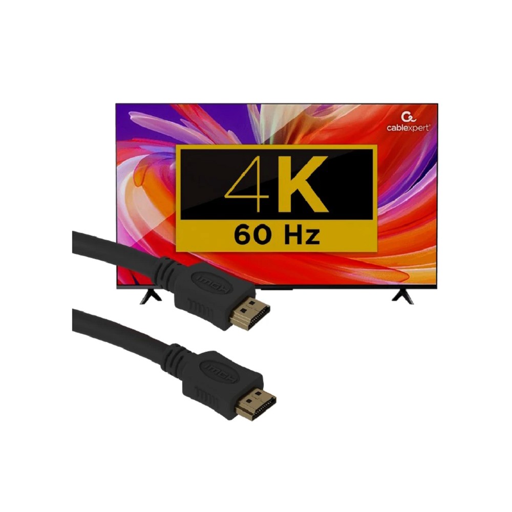 Кабель HDMI Cablexpert 19M/19M, v2.0, Light, двойной экран, 5м, черный (CC-HDMI4L-5M) Gembird