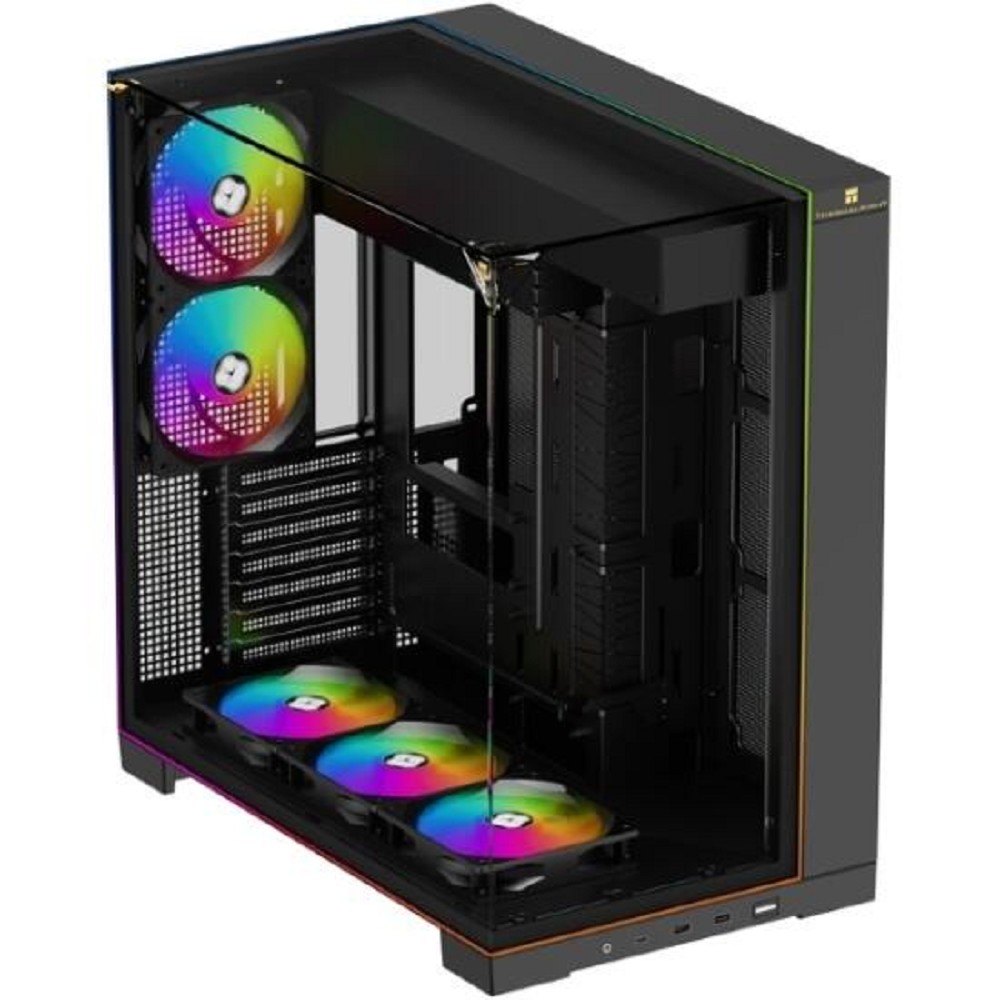 Thermalright Корпус TR-A70 ARGB FAN5-C / Black / TG / 5 x120mm ARGB PWM Fans / ARGB Strip / USB TYPE-C / ATX / TRA70AF5CB