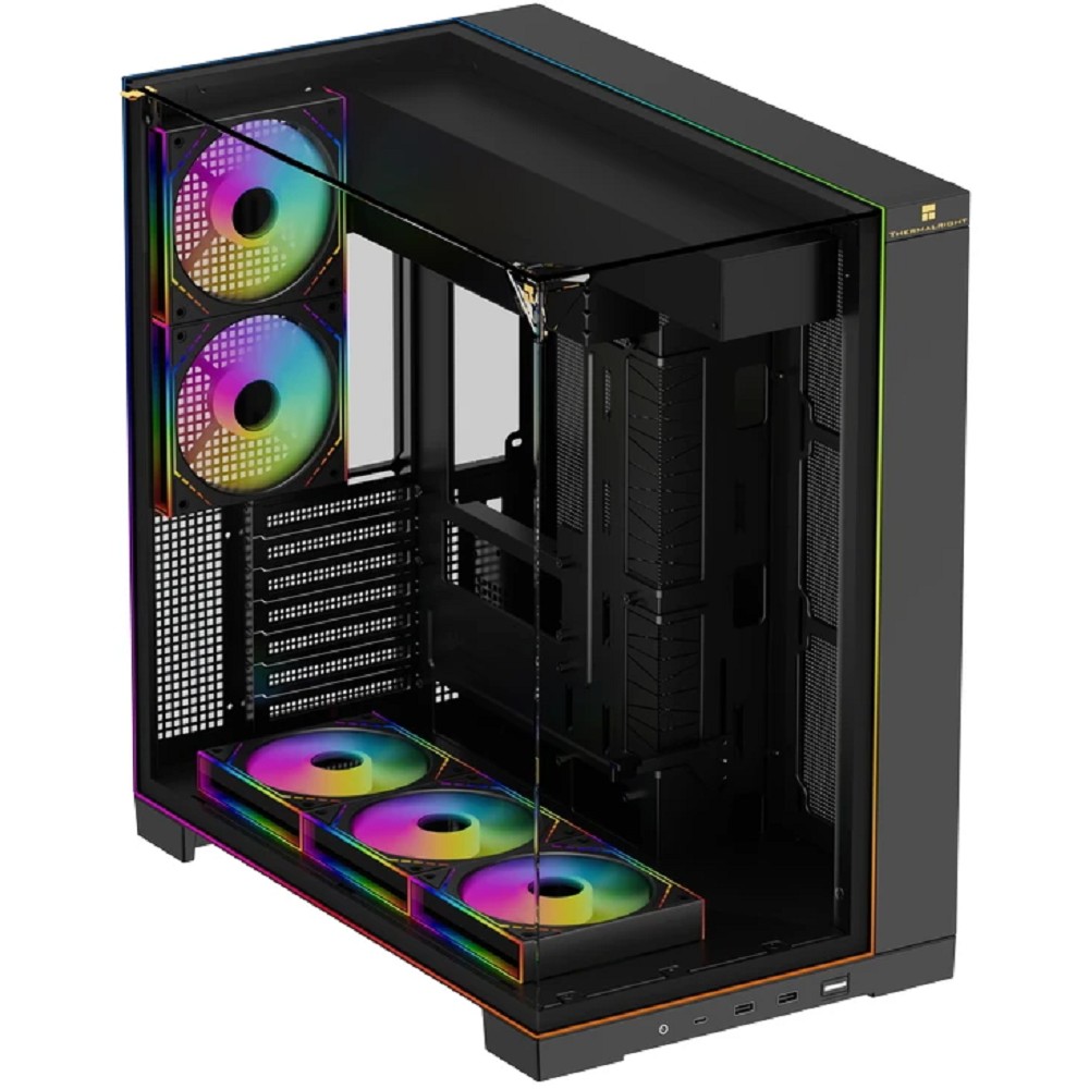 Thermalright Корпус TR-A70 ARGB FAN5-M / Black / TG / 5 x120mm ARGB PWM Fans / ARGB Strip / USB TYPE-C / ATX / TRA70AF5MB