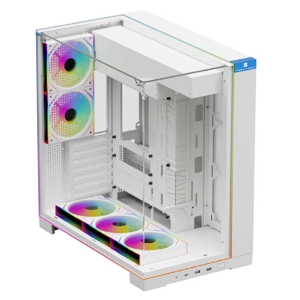 Thermalright Корпус TR-A70 ARGB White FAN5-M / TG / 5 x120mm ARGB PWM Fans / ARGB Strip / USB TYPE-C / ATX / TRA70AF5MW