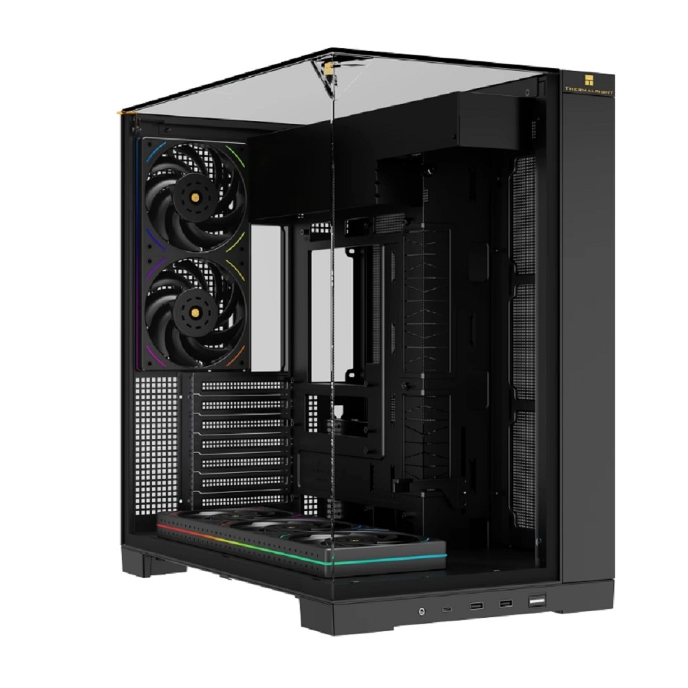 Thermalright Корпус TR-A70 FanUB / Black / TG / TL-UB36R+TL-UB24 PWM Fans / USB TYPE-C / ATX / TRA70FUBB