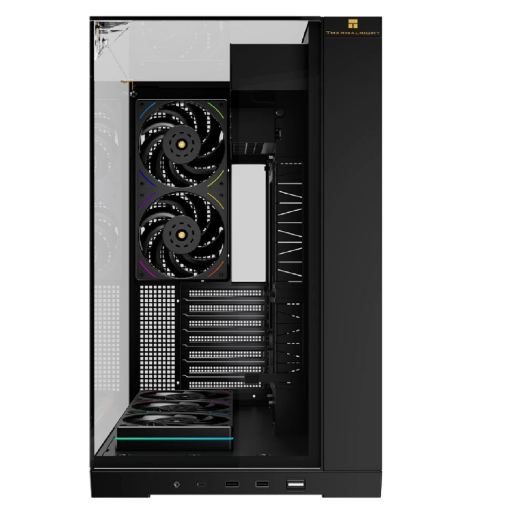 Thermalright Корпус TR-A70 FanUB / Black / TG / TL-UB36R+TL-UB24 PWM Fans / USB TYPE-C / ATX / TRA70FUBB