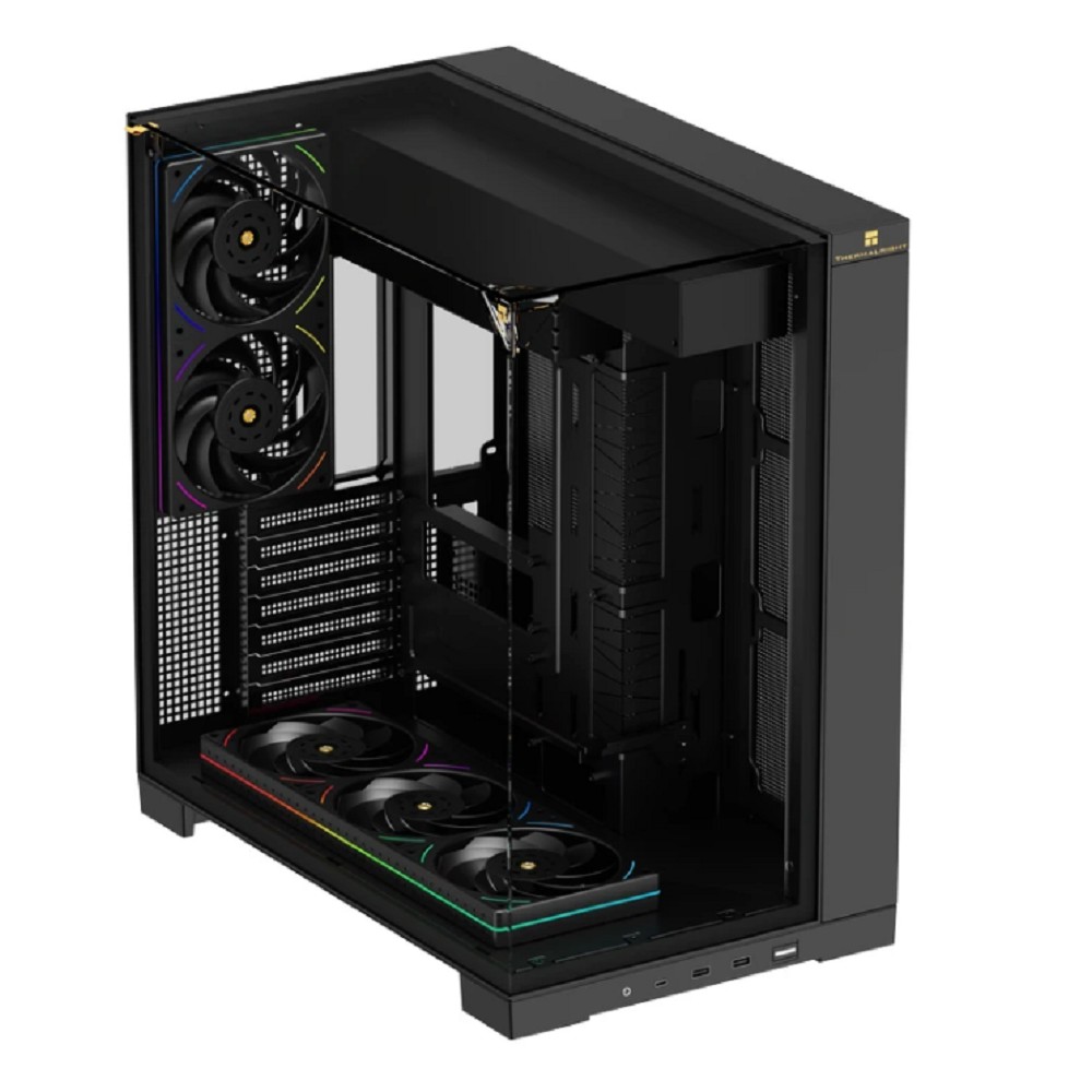 Thermalright Корпус TR-A70 FanUB / Black / TG / TL-UB36R+TL-UB24 PWM Fans / USB TYPE-C / ATX / TRA70FUBB