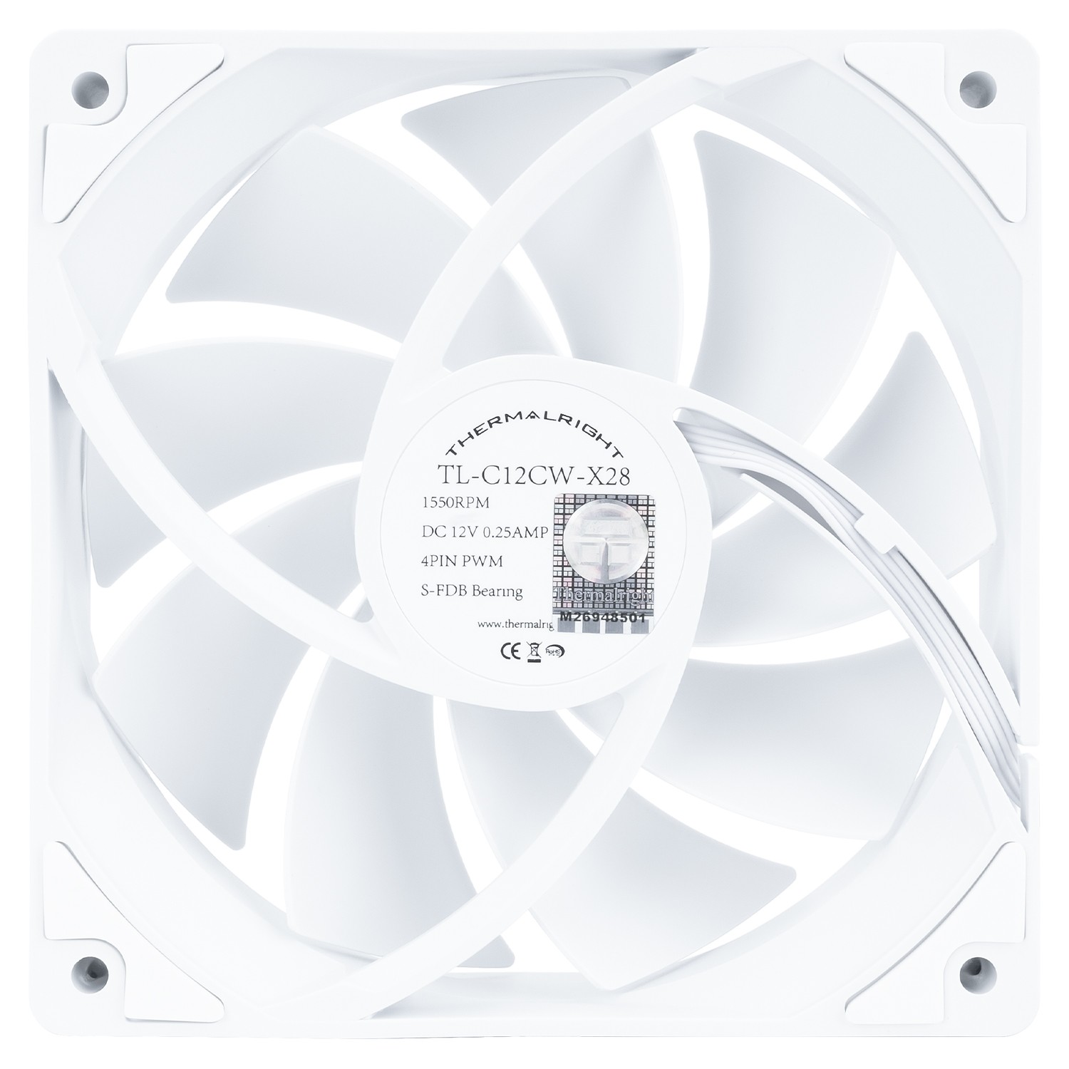 Thermalright Вентилятор TL-C12CW-X28 / 120mm PWM / TRTLC12CWX28