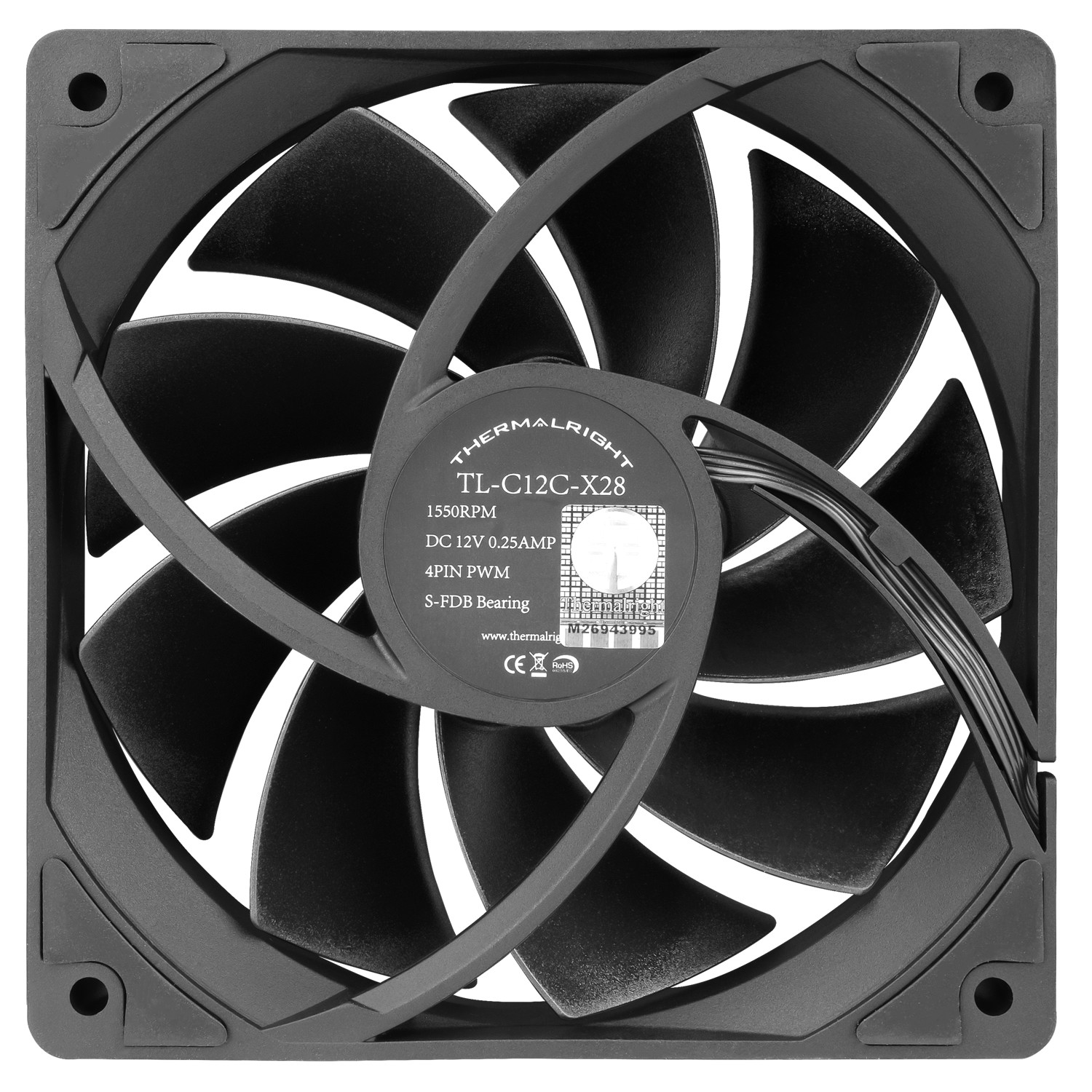 Thermalright Вентилятор TL-C12C-X28 / 120mm PWM / TRTLC12CX28