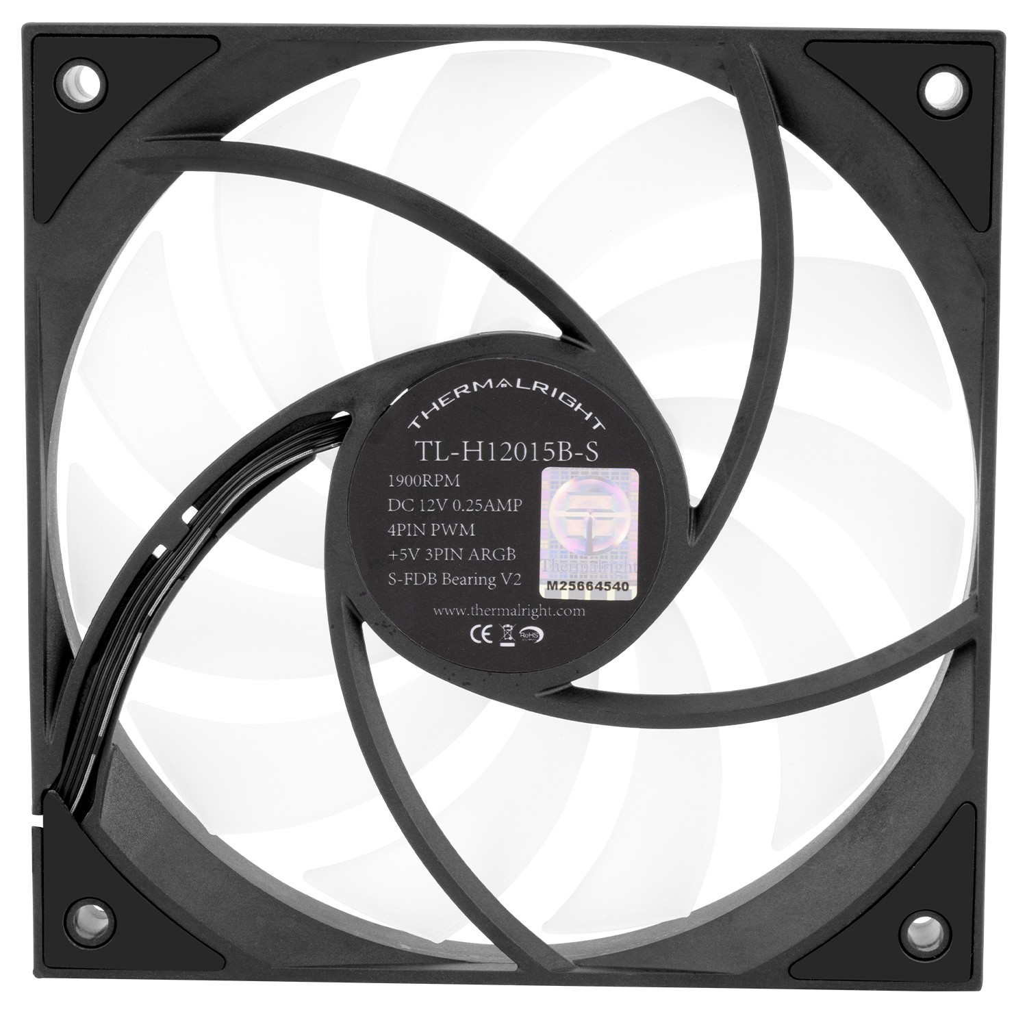 Thermalright Вентилятор TL-H12015B-S / ARGB / 120mm PWM / TRTLH12015BS