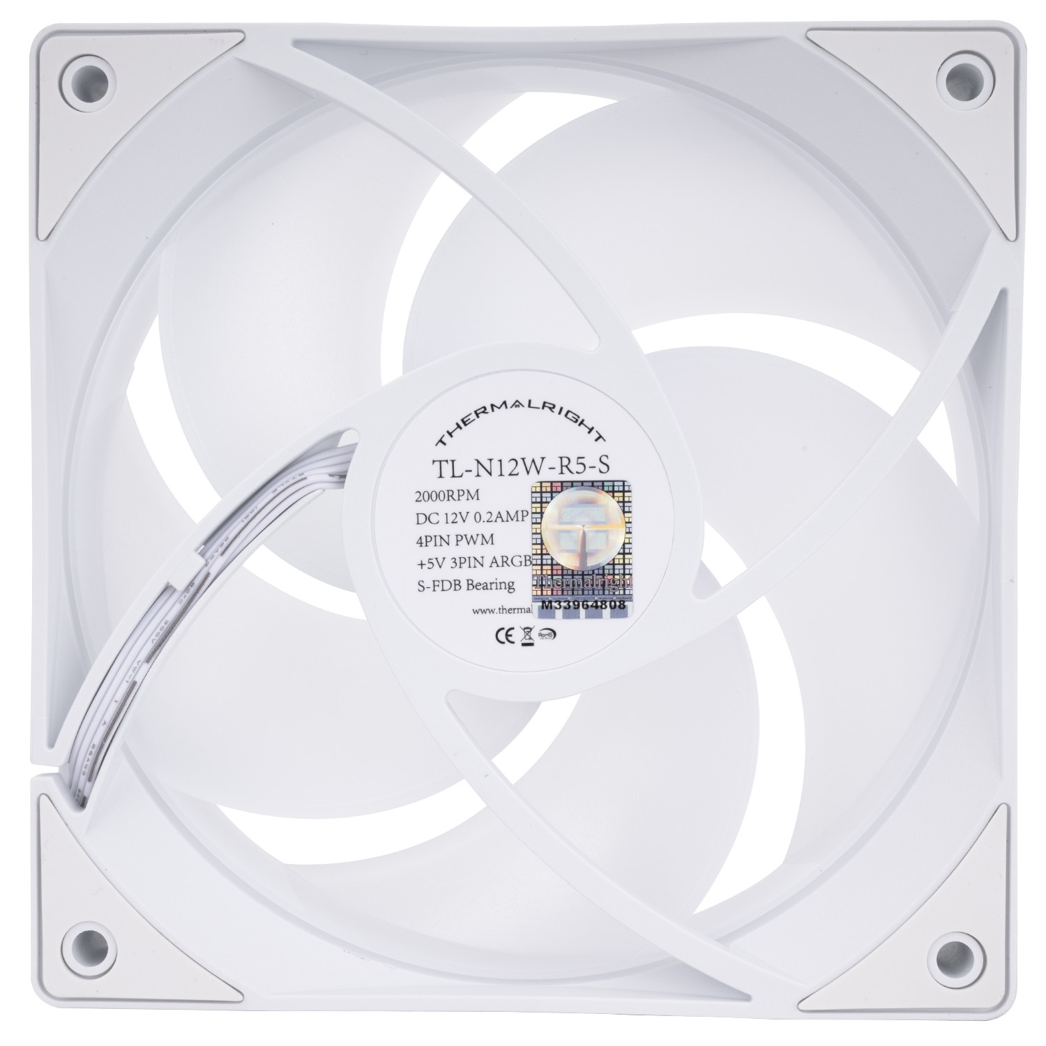 Thermalright Вентилятор TL-N12W-R5-S / ARGB / 120mm PWM / TRTLN12WR5S