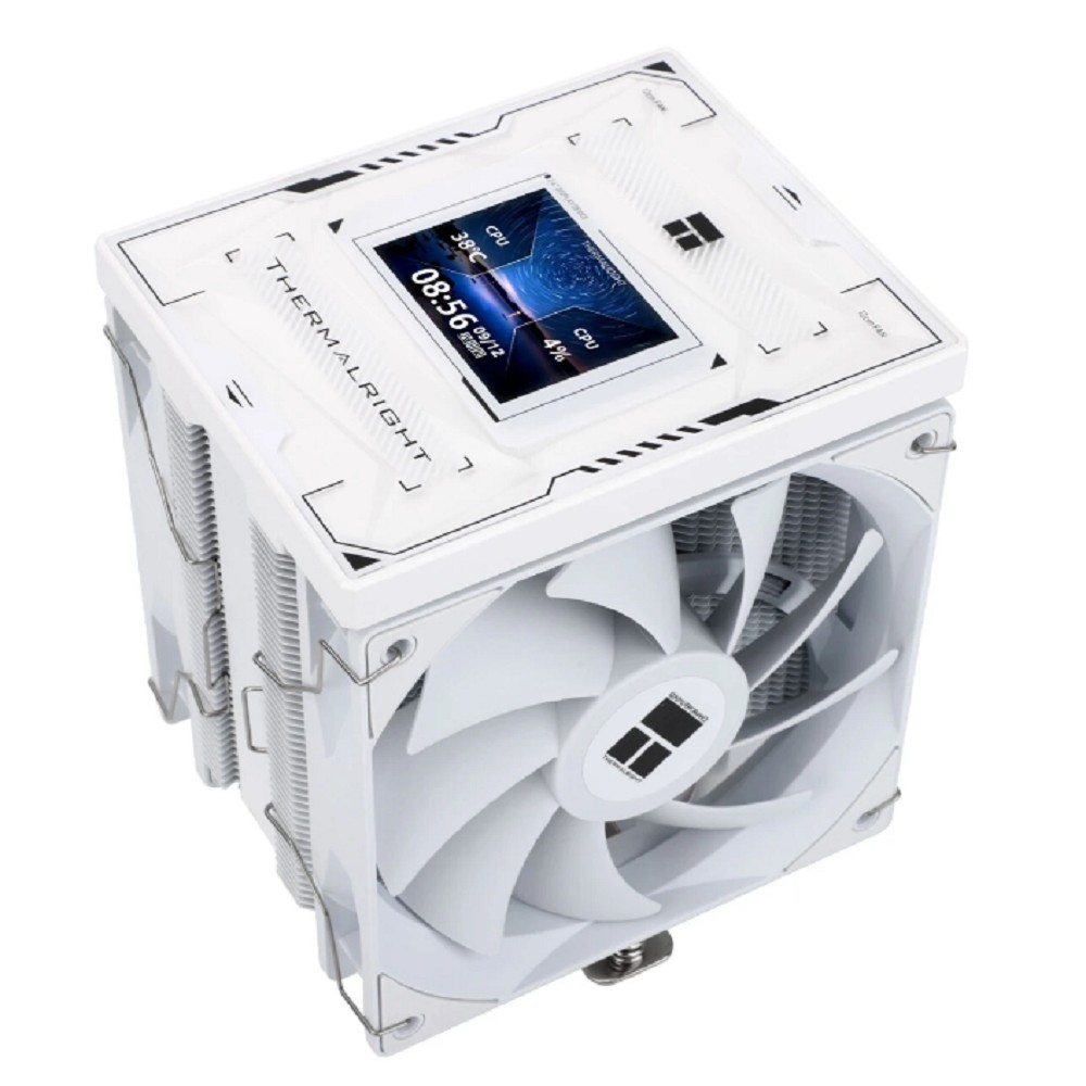 Thermalright Кулер Burst Assassin 120 Vision White LGA115X/1200/1700/1851 (2x120mm PWM Fan, медное основание, 6 тепл. трубок 6мм) / TRBA120VW